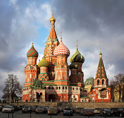 Fototapeta na wymiar Moscow. St. Basil's Cathedral. Autumn
