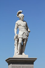 Fototapeta na wymiar Statue de Bertrand Du Guesclin - Nantes