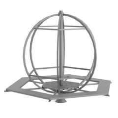 realistic 3d render of carousel