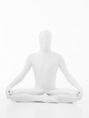 unknow man yoga lotus posture