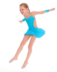 young girl doing gymnastics