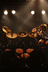 Set of drums on stage - 63920813