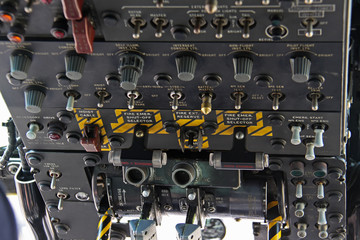 Navy helicopter cockpit detail