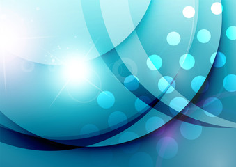 Elegant color waves with light flares