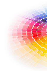 Open Pantone sample colors catalogue. - obrazy, fototapety, plakaty