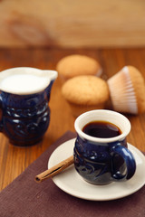 muffin with coffee