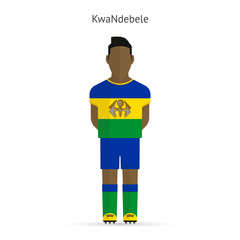 KwaNdebele football player. Soccer uniform.