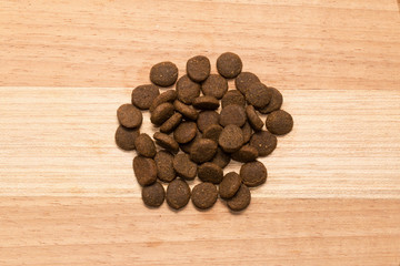 Dry  dog and cat food.