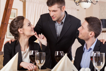 Business friends celebrating a achievement
