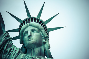 Obraz premium The Statue of Liberty at New York City