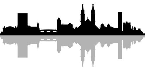 Obraz premium Skyline Basel