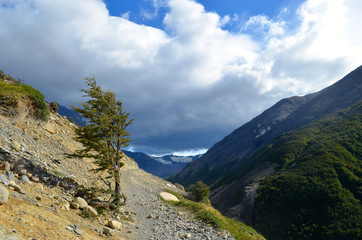 Fototapeta premium Eroded mountain path