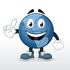 Globe Mascot