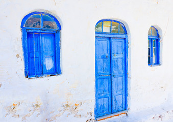 Fototapeta na wymiar typical traditional house in Amorgos island in Greece