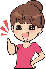 いいね！をする女性