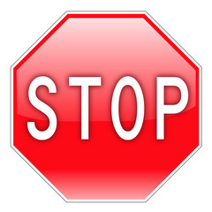 stop road and traffic sign