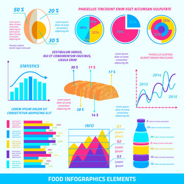 Food infographic elements