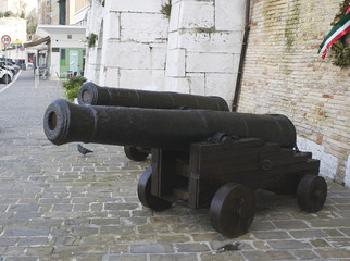 British naval guns
