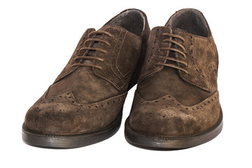 brown suede shoes