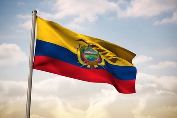 Composite image of ecuador national flag