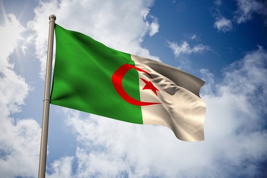 Composite image of algeria national flag