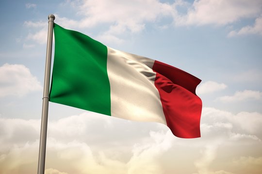 Composite image of italy national flag