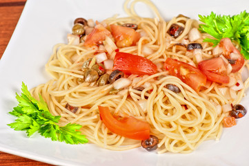 Pasta with vegetable