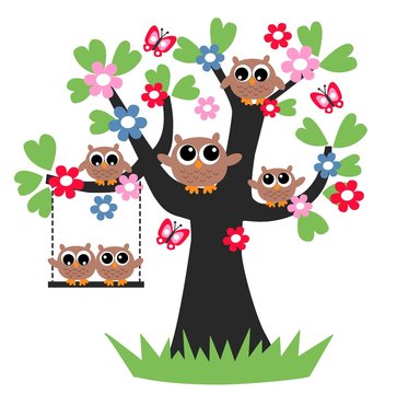 owls family tree picture