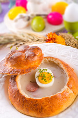 Sour rye soup