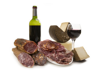 Embutidos y vino