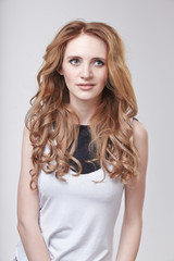 Naklejka premium nice woman