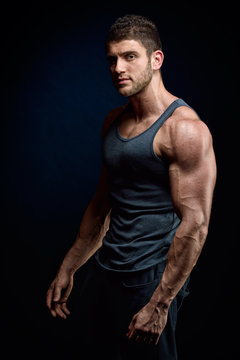 athletic young man portrait