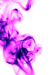 Obraz na płótnie Canvas pink smoke on white background