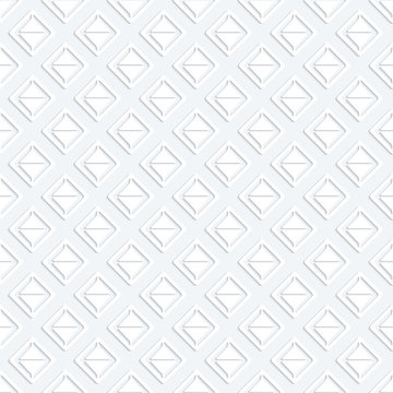 Modern seamless pattern with white geometrici figures
