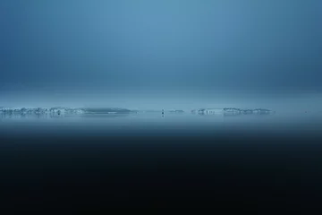 Poster de jardin Nature foggy fjord, Oslo
