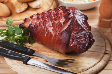 Roasted pork knuckle