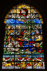 Stained window of the cathedral of Seville