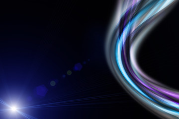 futuristic wave background design with lights