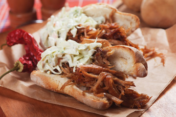 Pulled pork sandwich