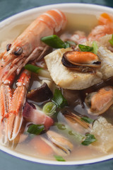 Seafood and vegetable soup