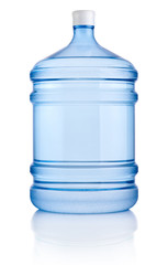 Big bottle of water isolated on a white background