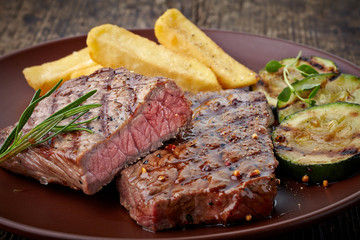 grilled beef steak