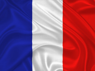 Naklejka premium Flag of France