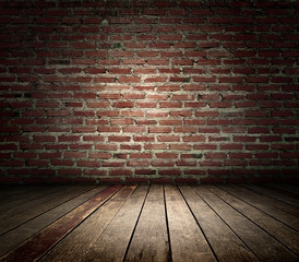 room interior vintage with brown textured wall