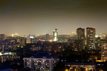 View to the Moscow from above