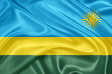 The flag of Rwanda