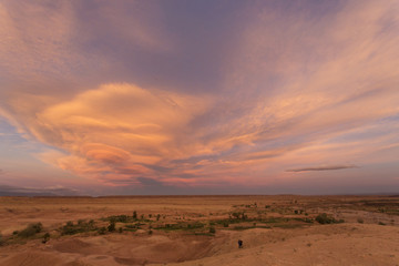 Fototapeta na wymiar Ozn clouds in Morocco