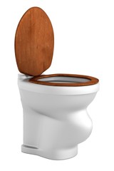 realistic 3d render of toilet