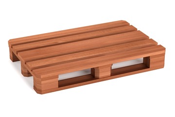 realistic 3d render of wooden palette