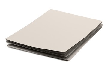 realistic 3d render of pile of papers